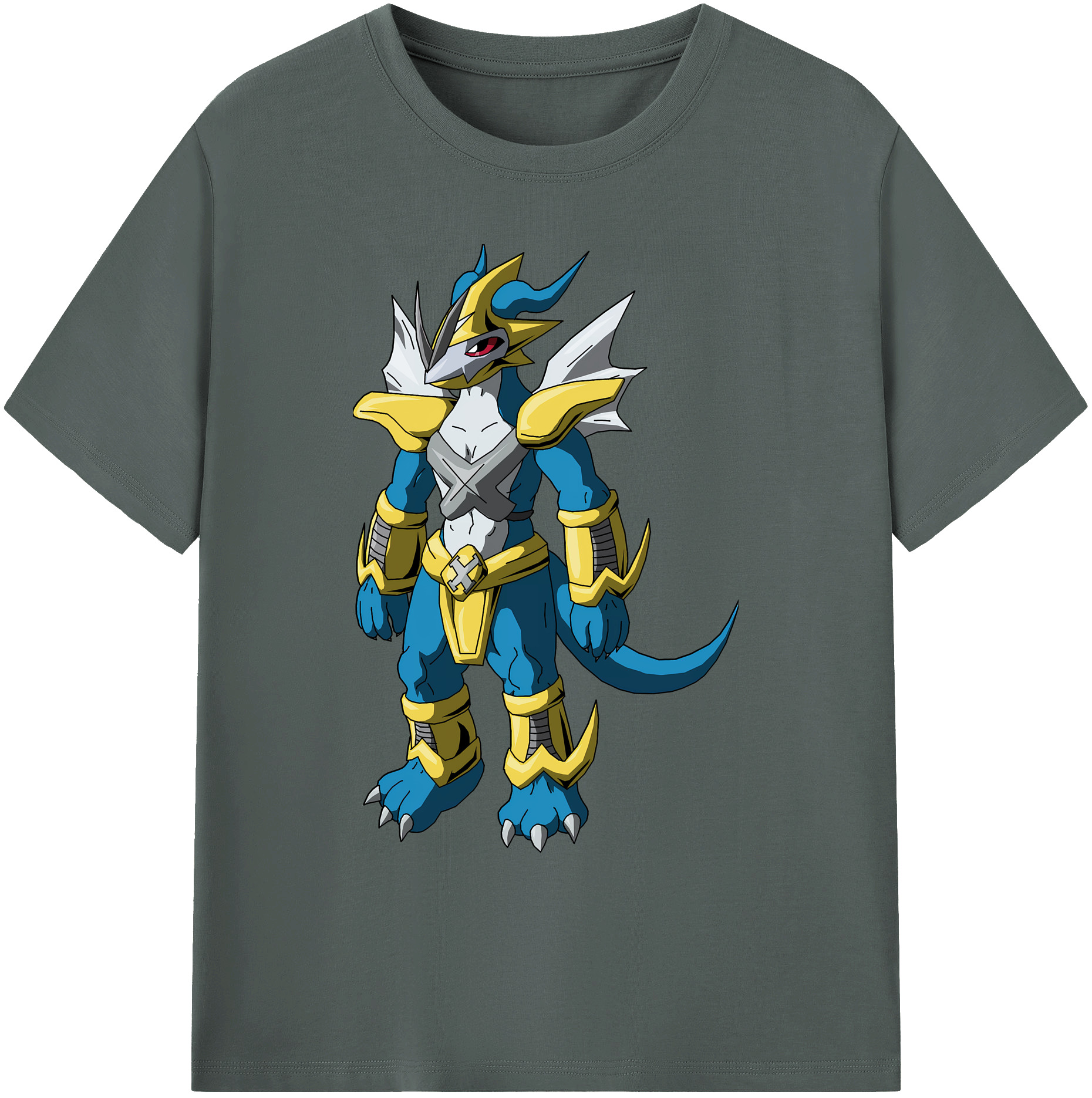 （画像用） Digimon デジタルモンスター/デジモン 綿100％ メンズ半袖Tシャツ｜肌触りやわらか＆通気性